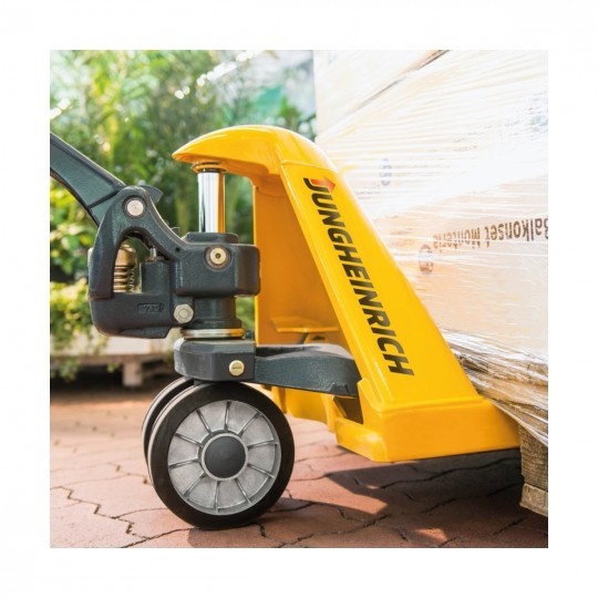 Transpaleta manual Jungheinrich - Modelo AM 22 - Versión angosta (520mm)