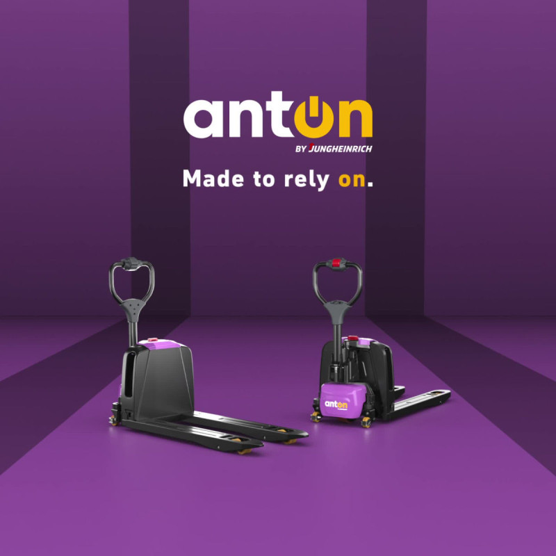 Transpaleta eléctrica de operador a pie – SW | PTL 1.5 | 685 x 1150 mm | AntOn by Jungheinrich